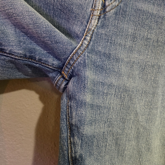 American Eagle Outfitters Spring 2025 Slim Blue Bootcut Jeans Size 34X32 - Picture 3 of 16